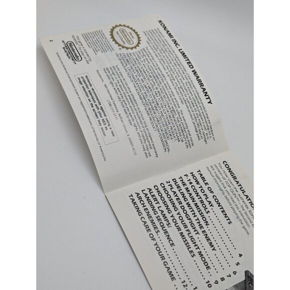 Top Gun The Second Mission (NES Nintendo, 1987) Manual Booklet Only - Picture 4 of 6